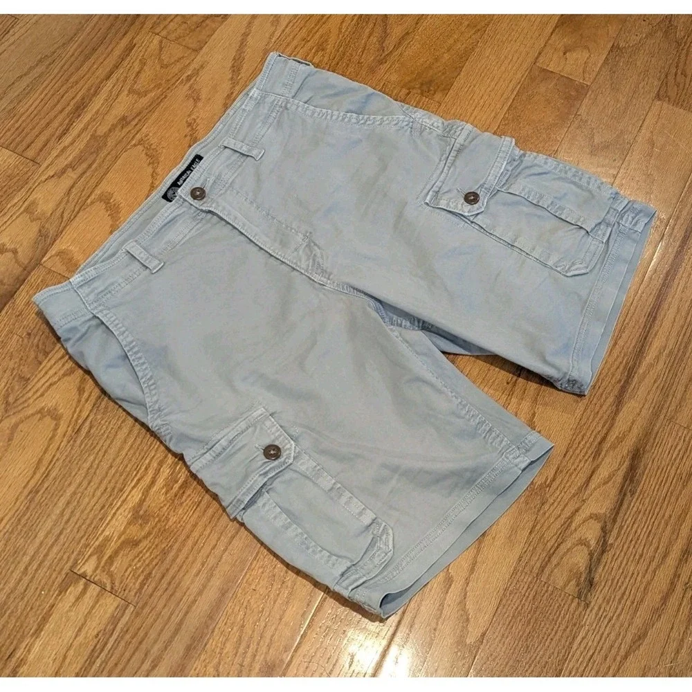 Utility Cargo Bermuda Shorts American Eagle Active Flex Gray Size 38